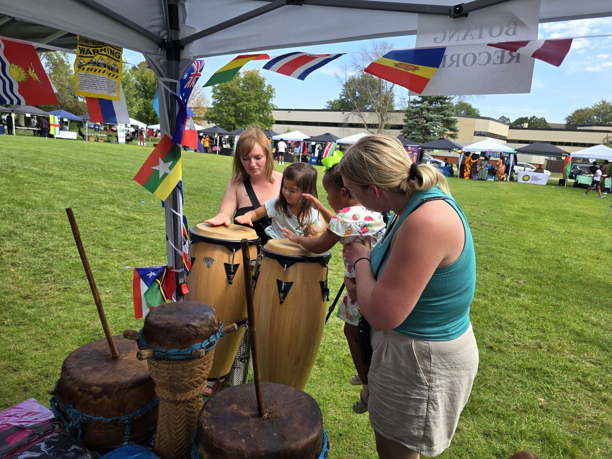 A young festivalgoer discovers the drums