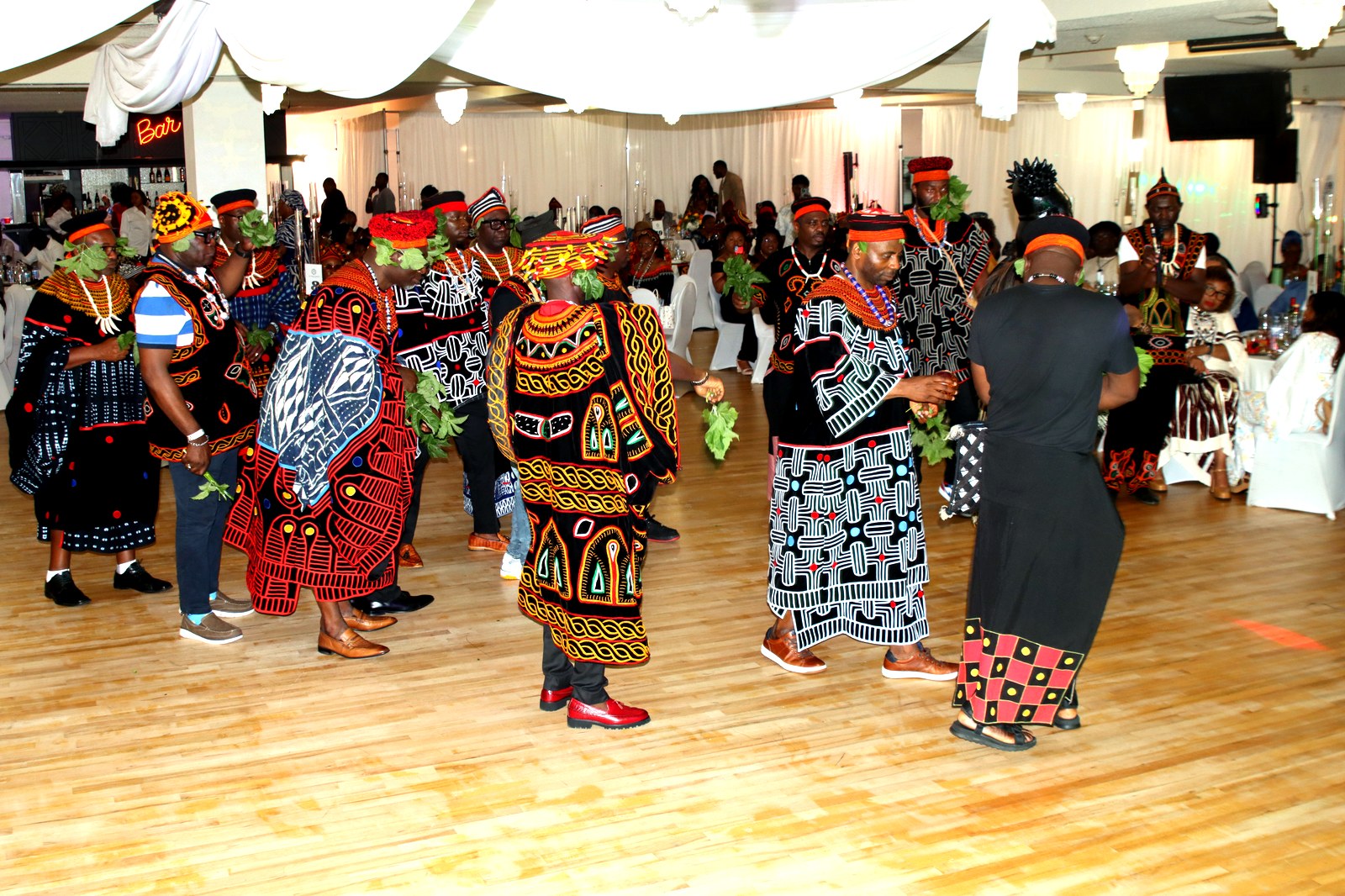 The Njang dance during Saturday's Gala night at the Kom Canada Convention