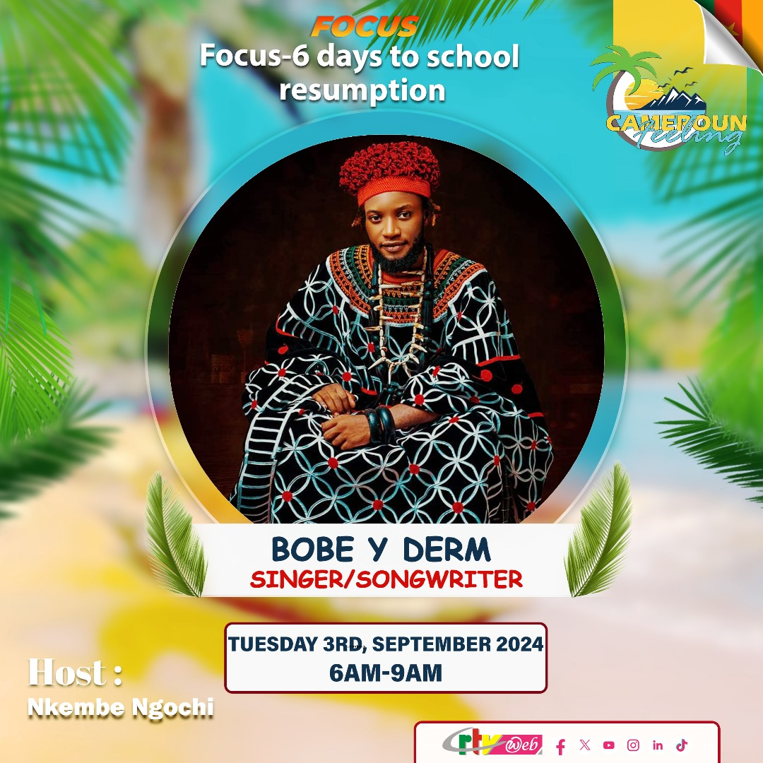 Flyer for Y Derm's CRTV “Cameroun Feeling” appearance